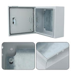 12 x 8 x 16 NEMA 4X Electrical Junction Box - Premium Steel Enclosure for Industrial Controls - Heavy Duty Outdoor Metal Cabinet with Dual-Key Lock - Fits Wiring, Connectors and Panels