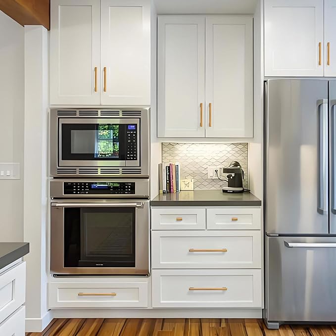 10 Pack 4 Inch Length|3 Inch(76mm) Hole Center Champagne Bronze Kitchen Cabinet Handles, Cabinet Pulls Kitchen Cabinet Hardware, Cupboard Pulls, Drawer Handles