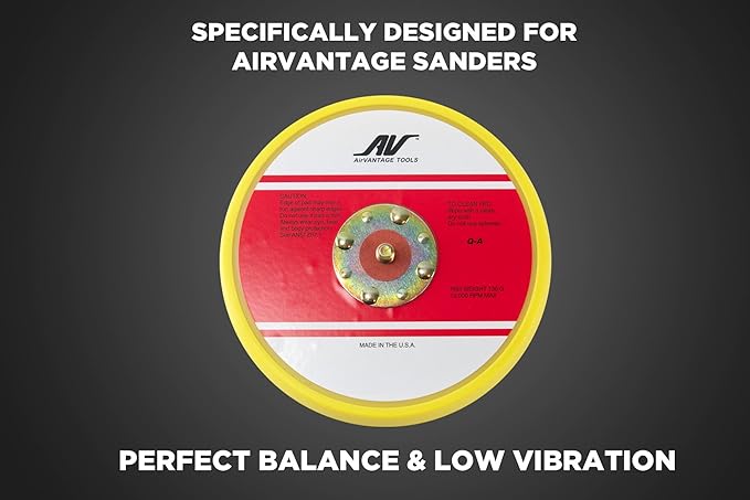 AirVANTAGE Random Orbit Sander Low-Profile Backing/Replacement Pad (5" Hook and Loop)