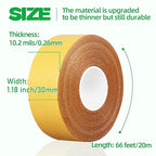 CHENYA Double Sided Tape Heavy Duty,1.18" X 66 Ft,High Tack Strong Wall Adhesive with Fiberglass Mesh,Super Sticky Resistente Clear Strong Mounting Tape for Crafts,Carpet,Picture