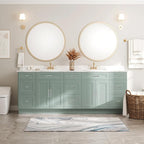 10 Pack 3 Inch(76mm) Hole Center Modern Matte White Cabinet Pull Handle Timeless Vanity Drawer Pull Handle Classic Cabinet Hardware for Kitchen Dresser Bathroom, Screws Included, M-White(3x10)