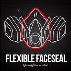 3M P95/OV Paint Project Reusable Respirator 6211, Medium Size, NIOSH-APPROVED Organic Vapor Cartridge & P95 Rated Filters, Lightweight, Flexible, Thermoplastic Faceseal For Comfort (6211P1-DC)