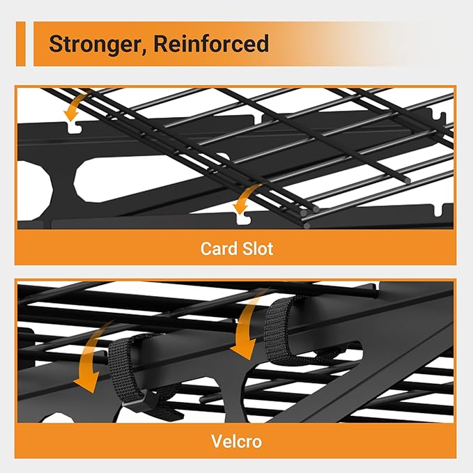 2x4 ft Garage Shelving, 2-Pack Wall-Mounted Shelves for Garage, Kitchen, Pantry Storage, 400 lbs Total Load Capacity Wall Shelving, Black