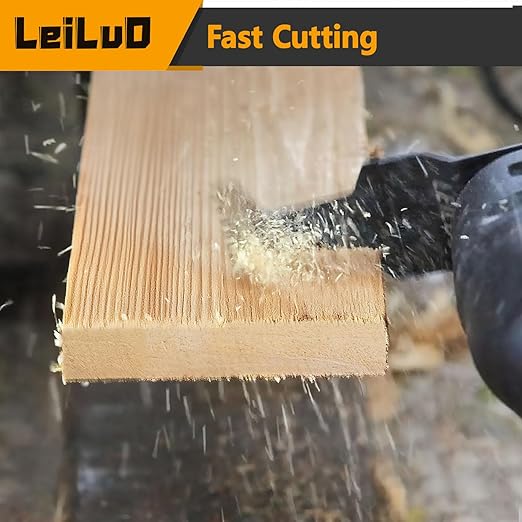 LEILUO 70mm Japanese Teeth Oscillating Saw Blade 15Pcs Extra-Long Multitool Blades Set CRV Material Fast & Clean Wood Cutting Oscillating Tool Accessories Compatible with DeWalt, Makita and More