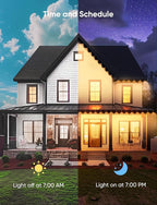 APPECK Permanent Outdoor Lights 50ft,RGBW Eaves Light with 36 LED Lights,111+ Scenes Modes Outdoor Lighting, Waterproof Permanent Light for Daily Holiday Halloween Decorations, Works with Alexa,White