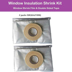 Indoor Window Insulation Kit, Clear Window Film for Heat and Cold (10 Windows(62x420))