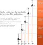 MOETER 12Ft/3.7M Telescoping Laser Level Pole, Adjustable Laser Pole with Universal Mounting Bracket 1/4”-20 & 5/8”-11 Adapters, Laser Level Stand for Rotary & Line Lasers (Without Tripod)