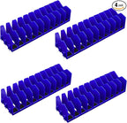 Plier Organizer, 4 Pack Pliers Organizer for Tools Cutters with Extendable Design & Non-Slip Rubber Base, 40 Slots Tool Box Drawer for Pliers, Wrenches, Screwdrivers,Blue