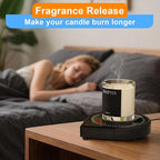 Coffee Mug Warmer for Desk, Smart Coffee Warmer with Touch Tech & Light, Coffee Cup Warmer with Gravity Sensor & Auto Shut Off, Candle Warmer Plate - Ideal Gifts for Dad and Mom