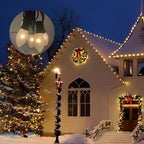 25 Pack C9 Frosted White Christmas Light Bulbs,C9 Incandescent Glass Bulbs for Outdoor Indoor String Light,C9/E17 Candelabra Base 7 Watt Great for Night Light and Christmas Decorations