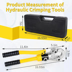 Hydraulic Copper Tube Crimping Tool with 3/5“ 3/4” 1“ 5/4” Inch Jaws, Copper Tube Fittings Hydraulic Pipe Crimping Tool for Pro Press, Copper Pipe Fittings.