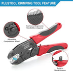 Crimping Tool for Heat Shrink Connectors AWG22-10, Ratcheting Wire Terminal Crimper - Crimping Pliers - Electrical Crimping Tool