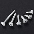 Wensilon(400 pcs)#8×1/2" Phillips Truss Head Wood Screws White Iron Quick Metal Self Tapping