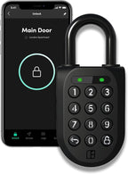 igloohome New Smart Padlock 2 (SP2), The Toughest Smart Padlock – Generate Access from Anywhere with The Mobile app (iOS/Android) – No WiFi Needed, Waterproof & Rechargeable