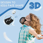 RANTO Kids Masks, 50pcs 5 Ply Mask for Children with Adjustable Earloop, Multicolor Print Mask with Soft Sponge Nose Bridge