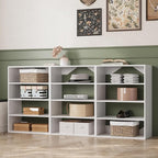 Short Tower Closet Unit, Modular Closet System, Wood Closet System Organizer with Storage for Walk In Closets, Clothing Rack Wardrobe Closet for Hanging Clothes, Bedroom, White, 25.5"W