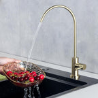 Drinking Water Faucet for Kitchen Sink,Reverse Osmosis Faucets for Kitchen Bar Sink Gold Finish SUS304 Stainless Steel