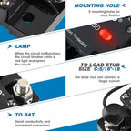 GLOSO E9AL LED Switch Breaker for Marine RV Truck Hi-Amp Circuit Breaker (200A)