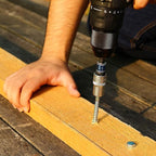 Socket Adapter Extension Set, 1/4, 3/8, 1/2 Inch Hex Shank, Impact Grade, Power Drill to Socket Converter, 3-Piece (Black)