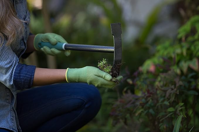 Yard Butler Terra Garden Hand Tools - Weeding Hand Tiller Tool for Efficient Gardening - Weed Remover Tool for Lawn & Garden Care - Durable Gardening Accessory, Weeder