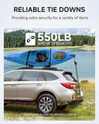 Fondwell 1/4" Tie Downs Ratchet Straps: 8 Pack of Heavy Duty Adjustable Rope Hangers for Various Hanging and Strapping