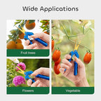 GROWNEER 6 Packs 6.5 Inch Pruning Shears with Curved Blades Trimming Scissors For Gardening Hand Pruning Snips Titanium Coated Precision Blades