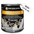HSS Liquid Rubber White 7.7oz – MS Polymer Sealant for Roof, Cracks, Walls & Any Repairs, Solvent-Free, Flexible Liquid Membrane