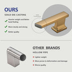 10 Pack 4 Inch Length|3 Inch(76mm) Hole Center Champagne Bronze Kitchen Cabinet Handles, Cabinet Pulls Kitchen Cabinet Hardware, Cupboard Pulls, Drawer Handles