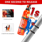 Quick Release Fire Extinguisher Mount – Blue Adjustable Aluminum Roll Bar Bracket for Car Jeep Wrangler (TJ/JK/JL/JKU), UTVs (Polaris RZR, Ranger, Can-Am X3), Trucks & Off-Road Vehicles Bottle Holder