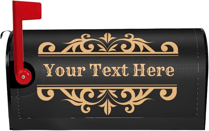Personalized Magnetic Mailbox Covers Custom Picture/Photo/Text Street Magnetic Mailbox Covers for Garden Yard Home Decor Outdoor