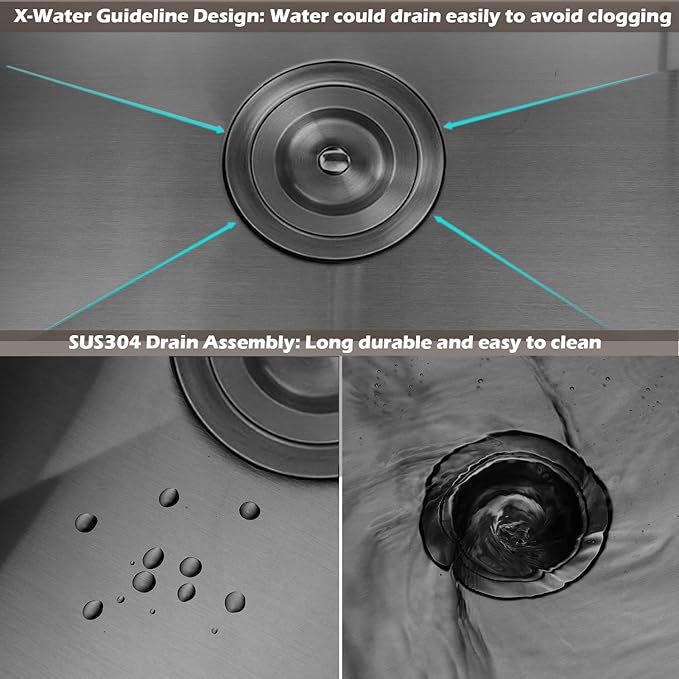 SHACO 15x19 Inch Black Undermount Bar Sink, Ledge Workstation Small Kitchen Sink, Black Stainless Steel RV Kitchen Single Bowl Wet Bar Prep Sink with Dish Grid & Drain & Cutting Board