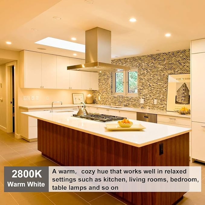 Halogen PAR30 Long Neck 39W 120V 400LM, 6 Pack High Output Halogen PAR30 Dimmable 2800K Warm White, E26 Long Lifespan Long Neck Flood Light Bulb with CRI100 for Recessed, Tracking Lighting