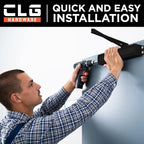 CLG HARDWARE DC6003 Medium Duty Commercial Door Closer - Surface Mounted, Automatic Door Closer, Cast Aluminum,UL 3 Hour Fire Rated, Size 3 for Residential & Light Commercial Doors - US19 Matte Black