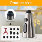 Pull Down Kitchen Faucet Spray Head Replacement, 3-Function High Pressure Sink Faucet Sprayer with 9 Adapters, Compatible with American Standard