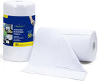 Greenfound Microfiber Cleaning Cloth Roll -80 Pack, 11.5x11.5, Tear Away Towels, Reusable and Washable Rags, White