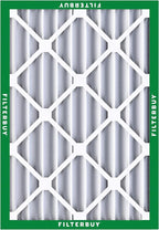 Filterbuy 24x25x4 Air Filter MERV 8 (MPR 700) Dust Defense Replacement (6-Pack), Electrostatic Pleated HVAC AC Furnace Filters, Made in USA (Actual Size: 23.75 x 24.75 x 3.63)