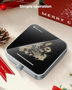 Maestri House Mug Warmer, Electric Coffee Cup Warmer for Desk with 3-Temp Settings,Auto Shut Off, Constant Temperature Heating for Beverage, Milk, Tea and Hot Chocolate at Home & Office (Silver)