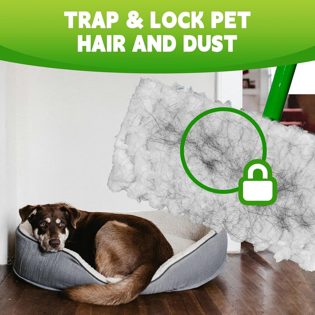 Dry Mop Refills Thickened and Feathery Pads 60 Count for Dirt, Pet Hair and Dust, Compatible with Swiffer Sweeper and ClicLak Regular Mop, Disposable Sweeping Cloths for Floor Mopping and Cleaning