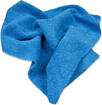 Eurow 200GSM Microfiber Cleaning and Drying Cloths with Dispenser Box, Reusable, Streak-Free, Scratch-Free, Ultra Absorbent, Edgeless for All Surface Types, 12x12in, 50-Pack, Blue