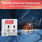 Marsflex Generator Interlock Kit for Square D QO or Homeline 150 or 200 Amp Panels, 1 3/8 Inches Spacing Between Main and Generator Breaker, Professional and Safe Interlock Kit, Easy Installation