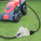 25FT 12/3 Extension Cord Heavy Duty Black 3-Outlet Indoor/Outdoor SJTW Lighted 12-Gauge Grounded Power Cable,12AWG 15 Amp, 1875 Watts，UL Listed，Safety