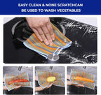12PCS Non-Scratch Multipurpose Steel Wire Dishcloths - Reusable Quick-Dry Odor-Free Scrub Cloths for Dishes, Kitchen Cleaning Cloths for Cookware, Sinks, Stove Tops(9.84X9.84)