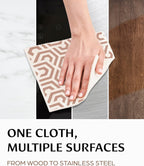 Swedish Dish Cloths for Kitchen - Reusable Dishcloths for Washing Dishes - Each Cellulose Dish Cloth Replaces 15 Rolls of Paper Towels and is More Absorbent than a Sponge - Dishcloth Set of Six