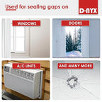 Window Sealing Tape 1 Pack Transparent Sealing Heavy-Duty Residue-Free RV Insulation for Doors and Windows, Clear Weather Stripping Draft Isolation Tape (2 Pack 2 inch)