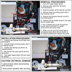 4PCS RV 93866 Water Heater Thermal Cutoff Kit, Replacement OEM Part Thermal Fuse, Toilet Part Mobile Fittings For RV Atwood 91447 93866 Water Heater GCH6-4E GH6-6E G6A-6E GCH6A-7E GCG6A-9E XT Series