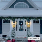 Darkaway Large Outdoor Wall Lights for House, 18inch Exterior Lighting Fixtures 2pcs Wall Mount Outdoor Porch Lights Black Outdoor Sconce Lights with Seeded Glass for Hallway Garage