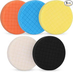 AVID POWER 6 Inch Buffing Polishing Pads 5Pcs for 6 Inch Backing Plate, Compound Buffing Sponge Pads for Car Buffer Polisher Compounding, Polishing and Waxing