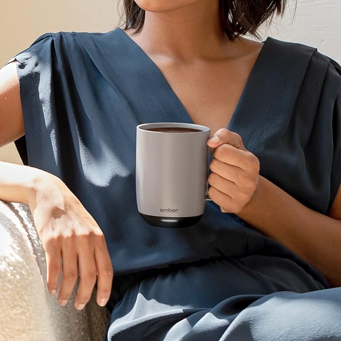 Ember Temperature Control Smart Mug 2, 14 Oz, App-Controlled Heated Coffee Mug with 80 Min Battery Life and Improved Design, GrayModel
