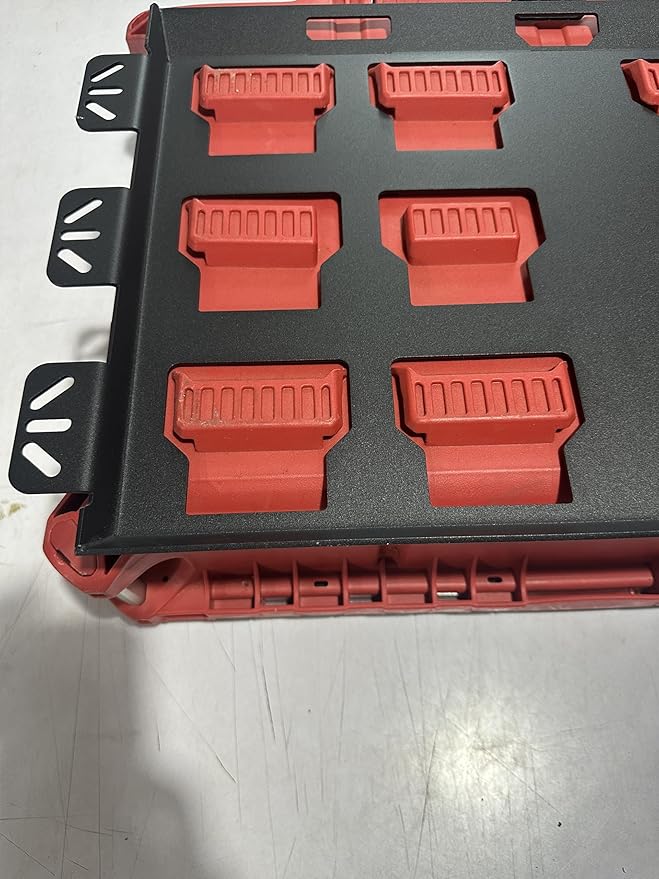 for milwaukee packout wall mount Packout Mounting Plate, Metal Base for Milwaukee Toolboxes, milwaukee mounting plate Wall or Floor Mount (2 Full Width)