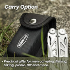 Multitool, 17-in-1 Stainless Steel Multi Tool Pliers with Self-Locking, Pocket Knife, Nylon Sheath, Professional (EDC) Multi-Tool for Survival, Camping and Hunting, Hiking, Gifts for Men